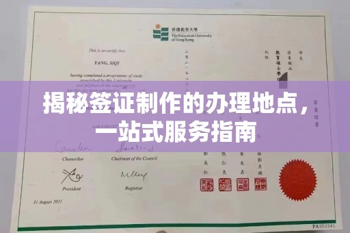东营揭秘签证制作的办理地点，一站式服务指南